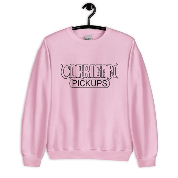 unisex-crew-neck-sweatshirt-light-pink-front-692718a5272d5.jpg Corrigan Pickups Crew Neck Sweater, Classic Logo