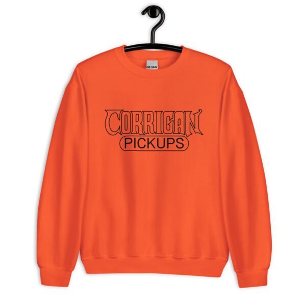 unisex-crew-neck-sweatshirt-orange-front-692718a5225ae.jpg Corrigan Pickups Crew Neck Sweater, Classic Logo